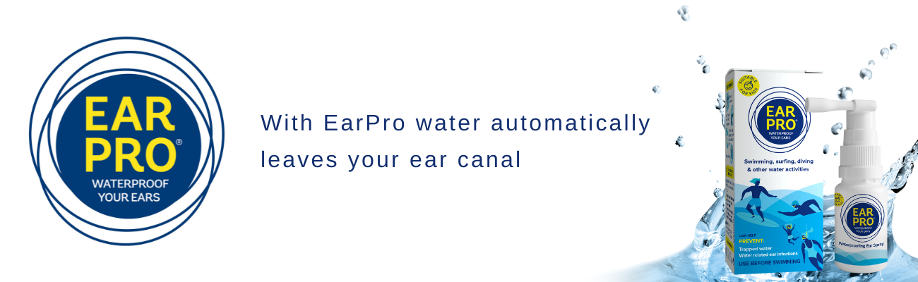 With EarPro water automatically leaves your ear canel, without having